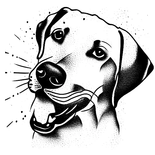 Lineal Face Labrador Dog