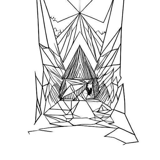 An Abstract Representation Of Kanye West's 'Runaway' In Dotwork Style