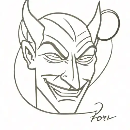 Happy Guy With Devil Inside