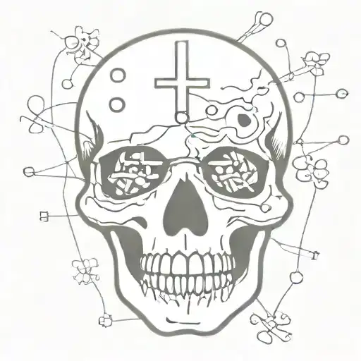 Swiss Cheese Brain Skull