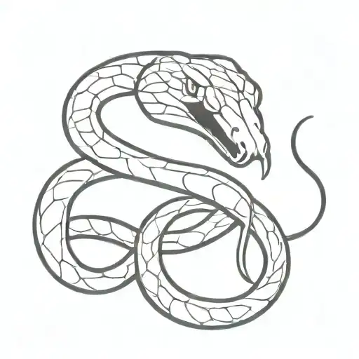 Snake With Open Mouth