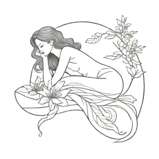 Nature Goddess Laying