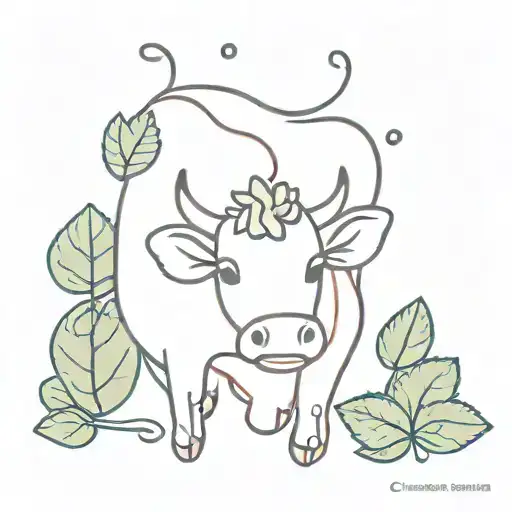 Cute Strawberry Cow
