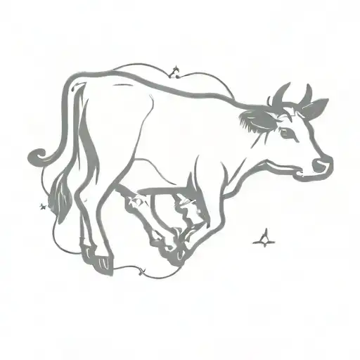 Cute Cow Being Abducted