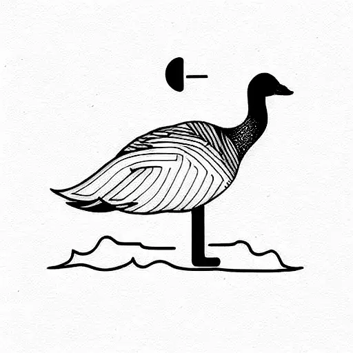 Goose Line Drawing
