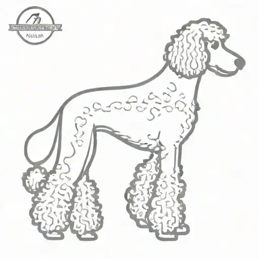 Black Standard Poodle