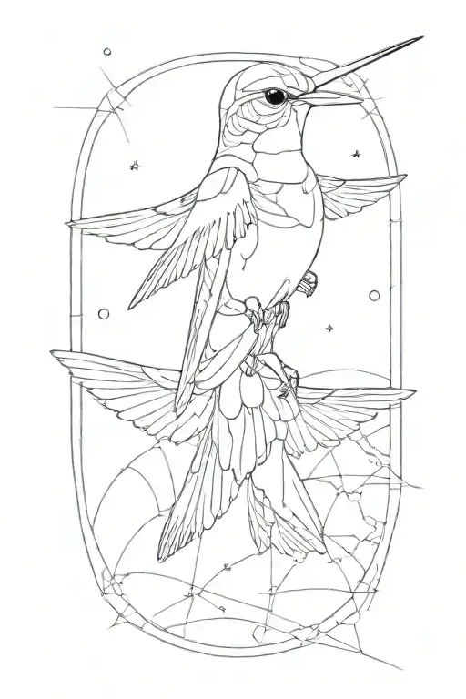 Humming Bird Astronaut