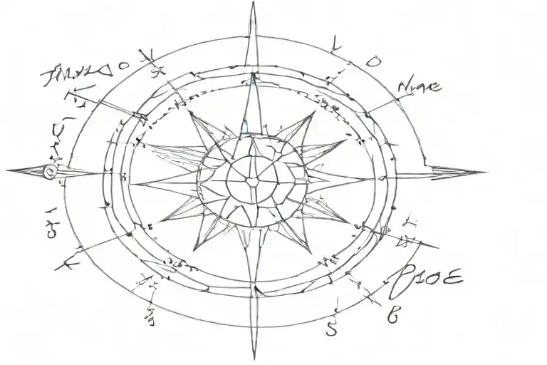 Wind Rose With Day Dates Of People I Have Lost Time