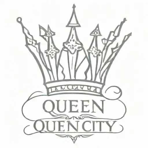 Queen City Crown With Charlotte Embedded Within