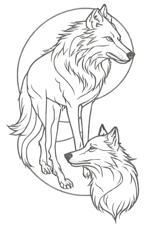 Wolf And Raven