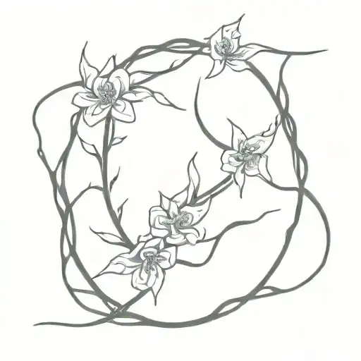 Crown Of Thorns With Flowers