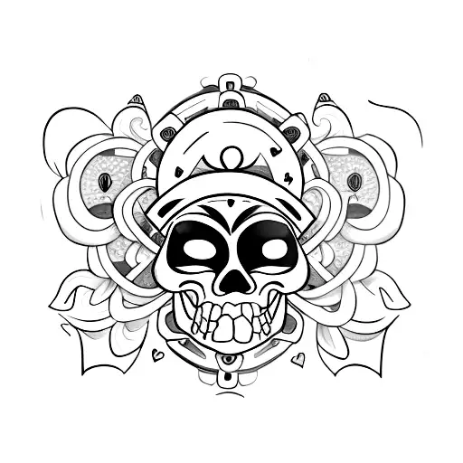 Combine A Heart And A Skull Into A Single Design