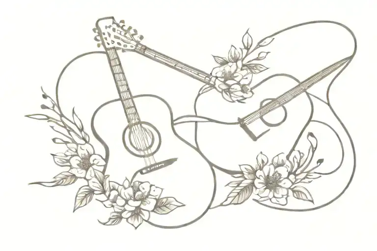 Mom Dad Guitar Lavender 