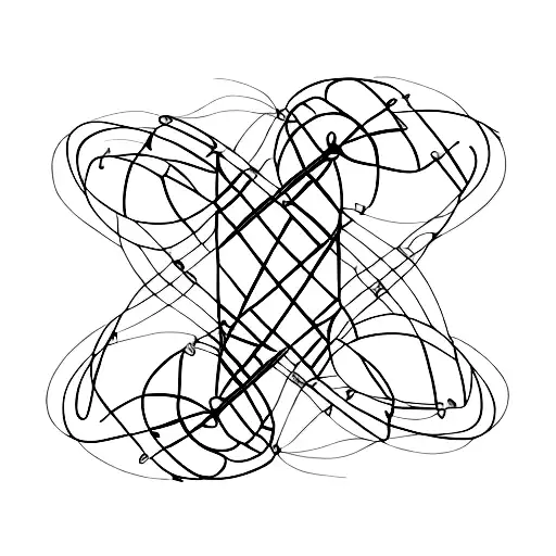 Guitar Strings Forming A Dna Double Helix