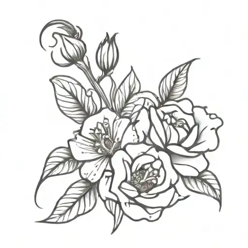 Scorpio Back Fat Flower Bouquet