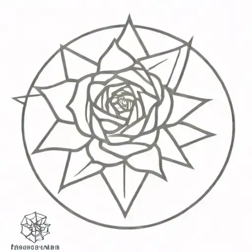 7 Pointed Star Rose
