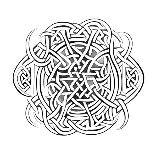 Viking Saxon Celtic Loose Design Sleeve