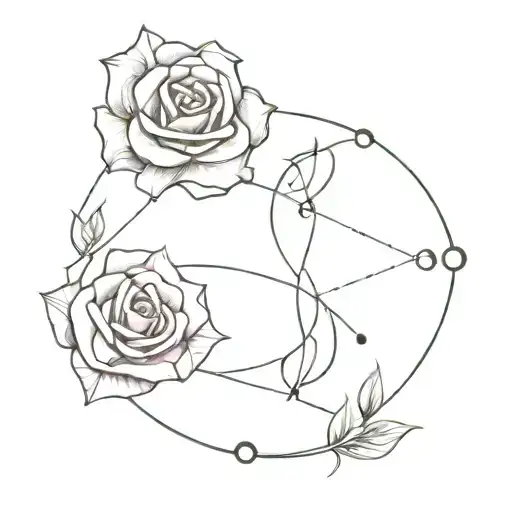 Rose And Libra And Scorpio Constellation