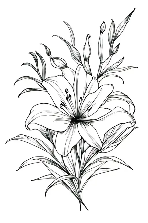 Lily Flowers Wrapped