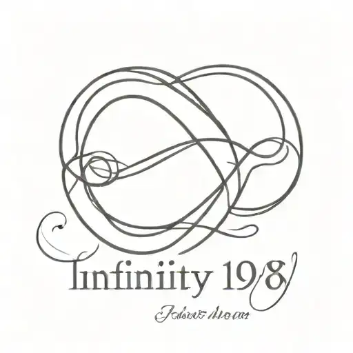Infinity Sign With Date Of Birth 1978