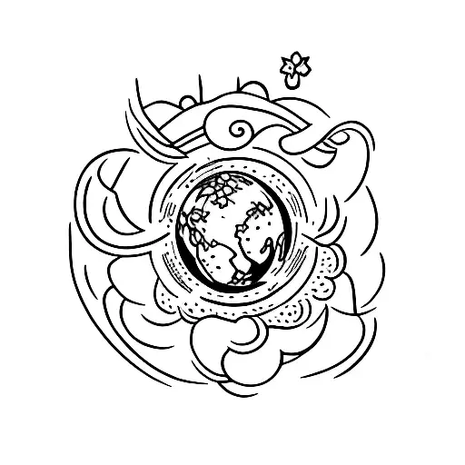 Globe With Liffey Of The Valley Flower