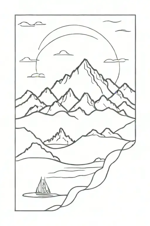 Beach With Mountains Incorporate God