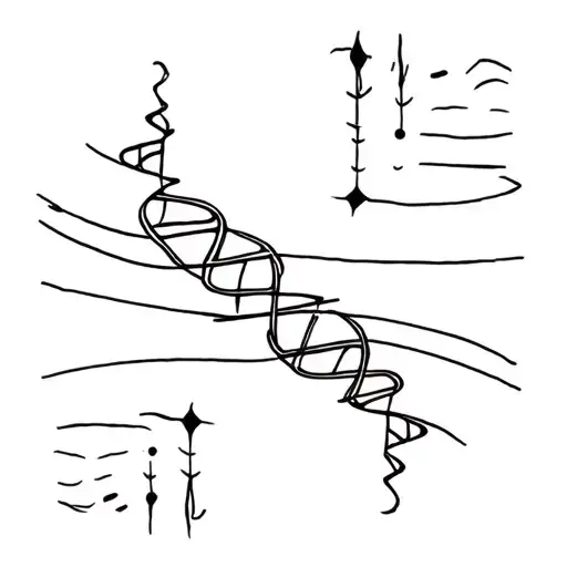 Serotonin And Dna Strand