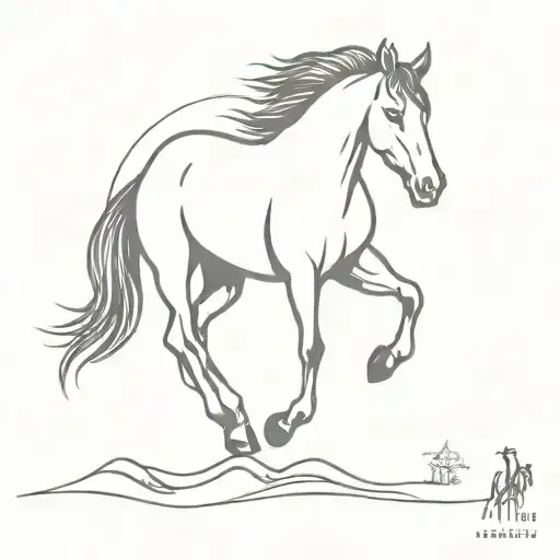 Horse World Travel Themed