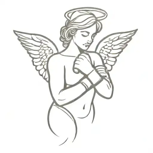 Angel With Boxing Gloves