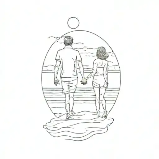 A Couple On The Beach