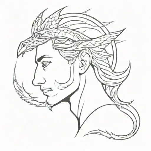 Angel On The Head Of A Dragon