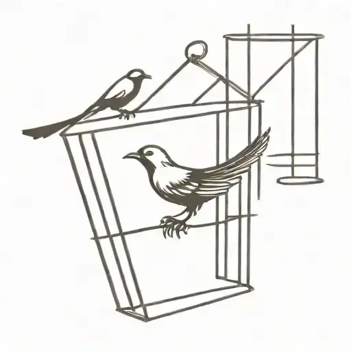 Bird Flying Out Of Cage