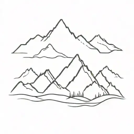 Mountain Range Silhouette