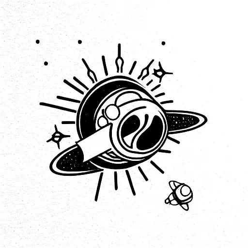 Astronaut Subflowers And Spacecraft