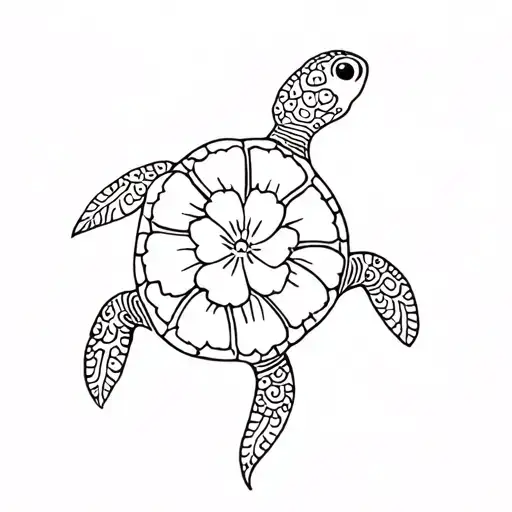 Tiare Turtle Flower