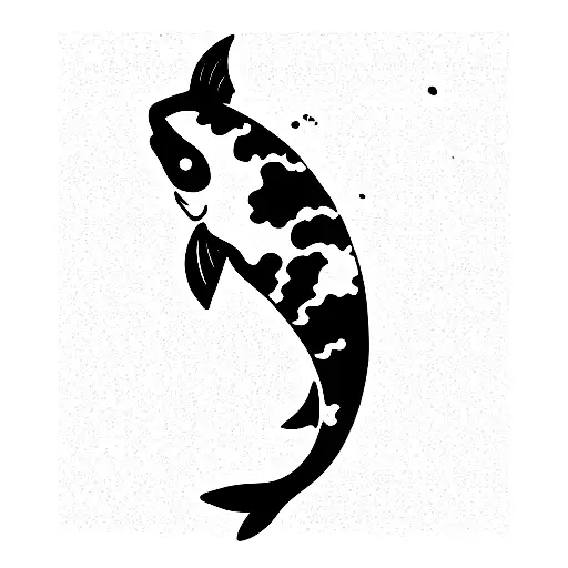 Koi Fish Swimming Around Tree