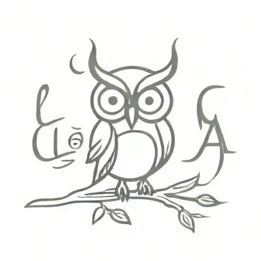 Owl With Word Loka Written In It