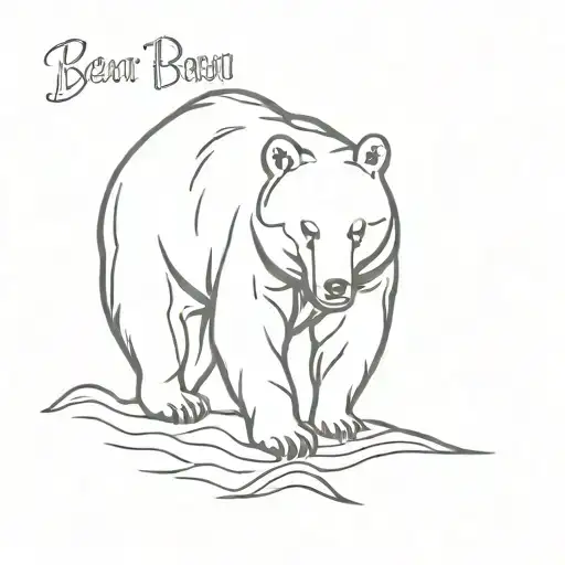 Bear Bear Name Written