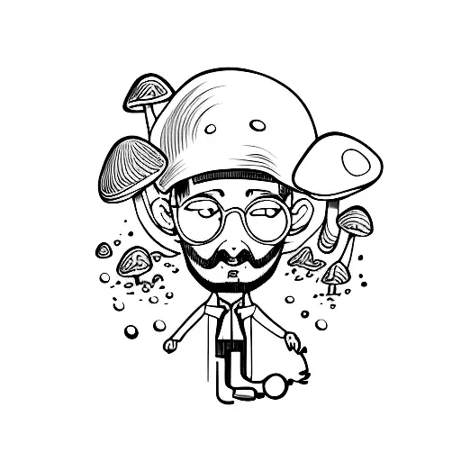 Mushroom Guy With Glasses
