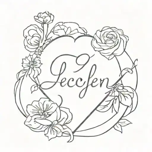 Tattoo That Says Jocelyn That Signifies Love And Is Disney Themed
