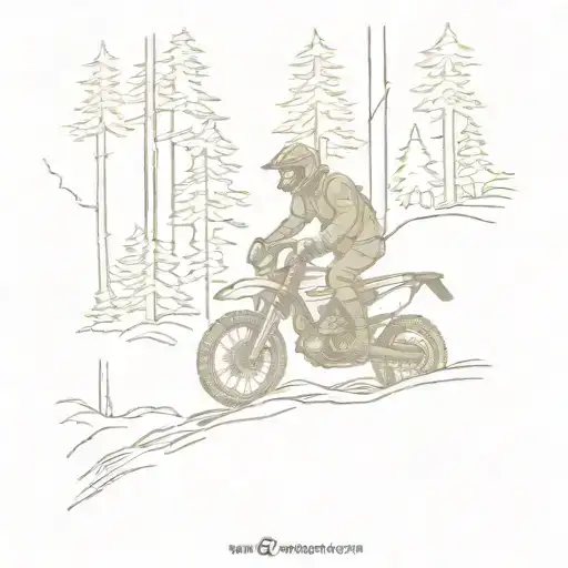 An Adventure Rider Riding A Dr650 On A Trail Winding Through A Forest