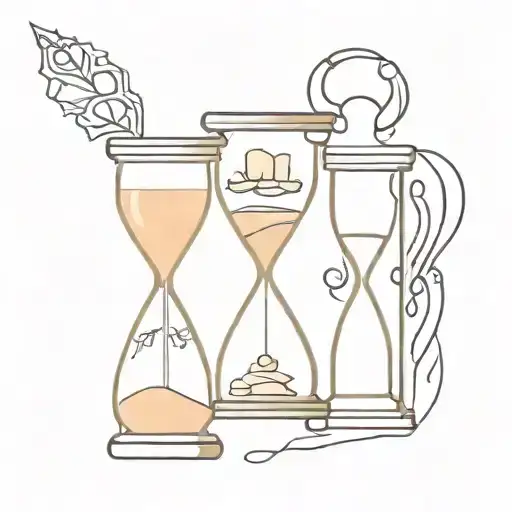 Hourglass With Brain Vs Heart