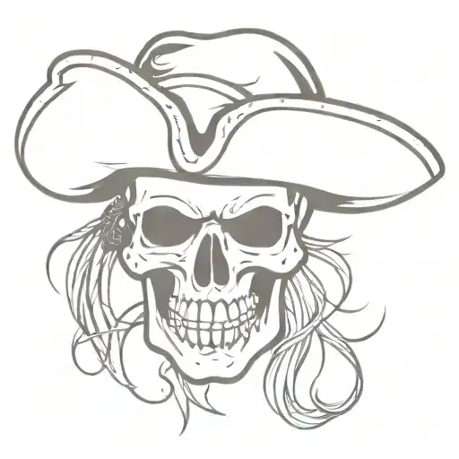 Pirate Skull Kenny Chesney Cowboy Hat
