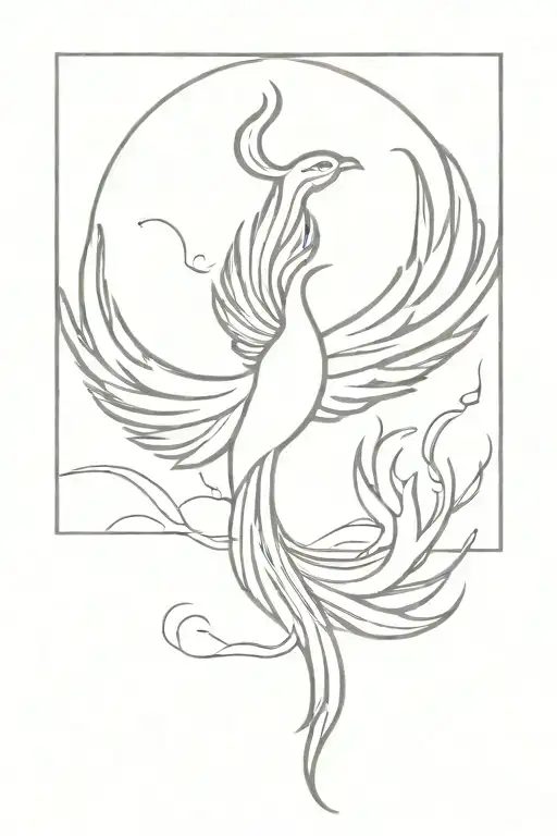 Phoenix Rising From The Ashes But Dainty