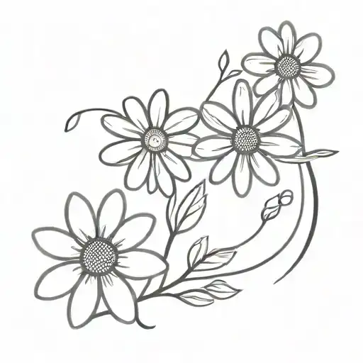 Botanical Flow Daisy