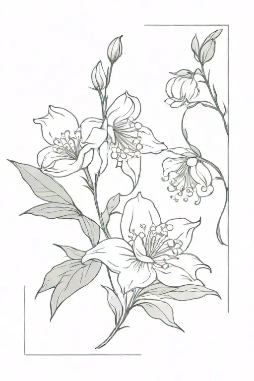 Two Lily Of The Valley And Hawthorn With One Chrysanthemum And Peony