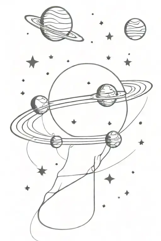 Space Theme Arm Sleeve