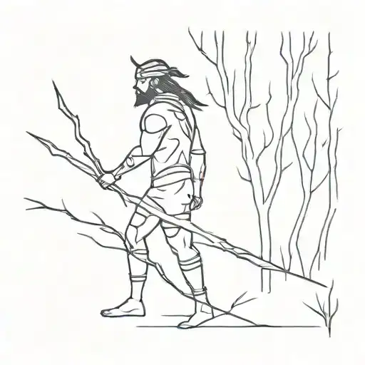 Dark Forest Warrior Walking