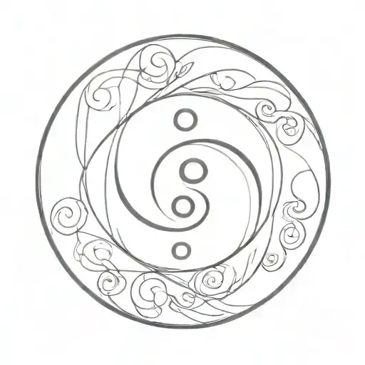 Infinity Symbol Mix Yin Yang Symbol