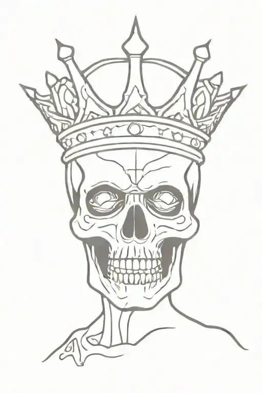Skeleton With Crown
